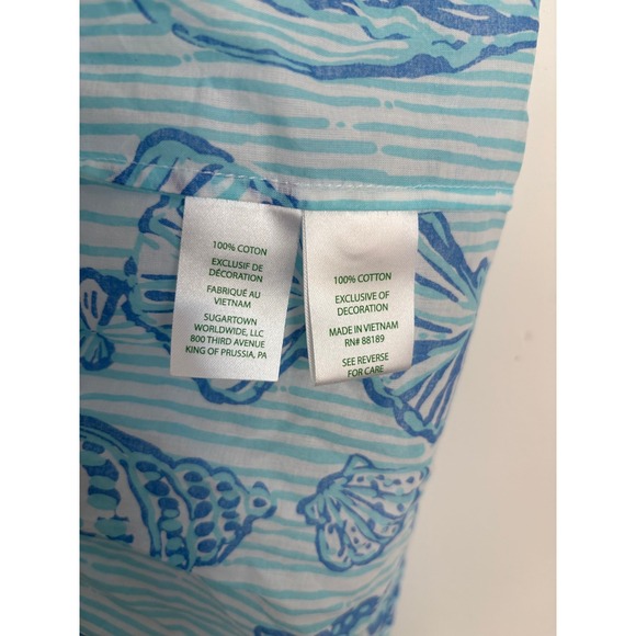 NWT Lilly Pulitzer Cool As Shell Feria Tiered CoverUp Swim Vacation Beach Resort - Picture 6 of 7